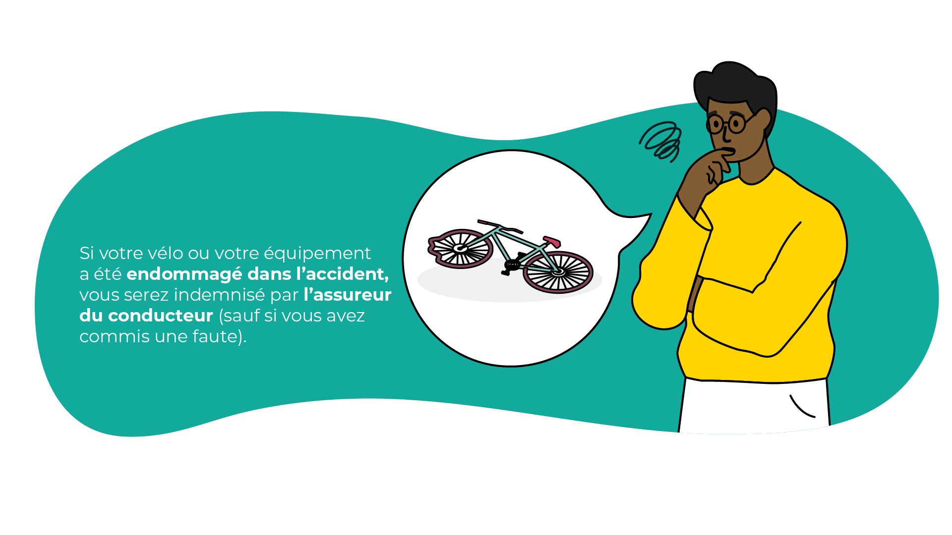 Accident vélo – voiture : indemnisation en cas de dommages – Abeille Assurances