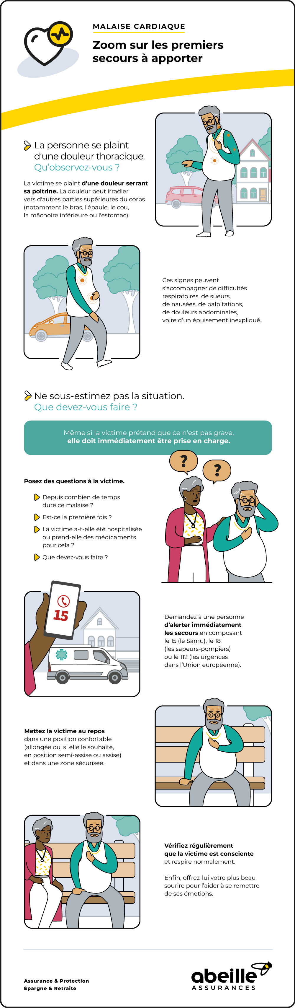 Crise cardiaque et premiers secours - Abeille Assurances