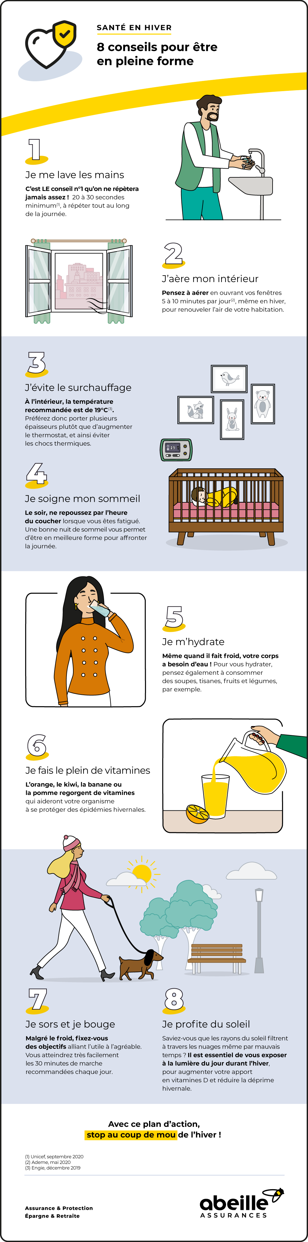 8 conseils santé pour garder la forme en hiver – Abeille Assurances 8 conseils santé pour garder la forme en hiver – Abeille Assurances