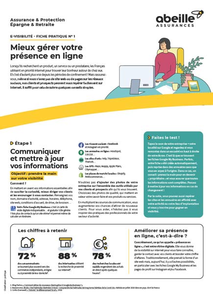 Visibilité sur internet : améliorer sa présence en ligne – Abeille Assurances fiche-1-gerer-presence-en-ligne.pdf (Fiche 1 : Mieux gérer votre présence en ligne)