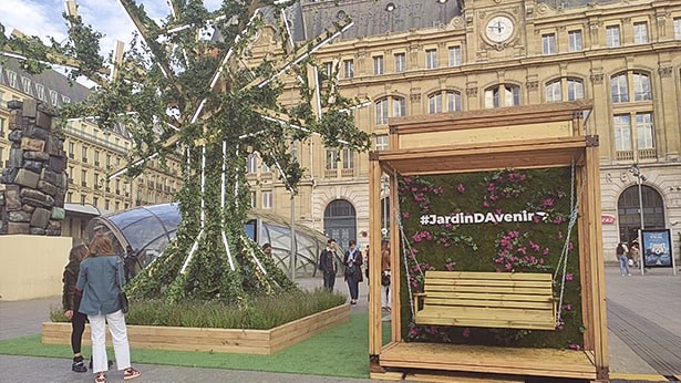Jardin d’avenir Abeille Assurances – Parvis de la gare Saint Lazare à Paris
